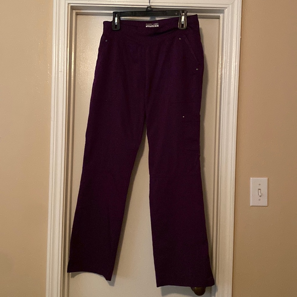 Dark purple women’s scrub pants; good condition